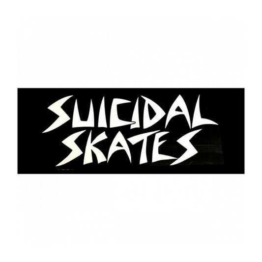 SUICIDAL SKATES - LOGO DECAL - BLK/WHT