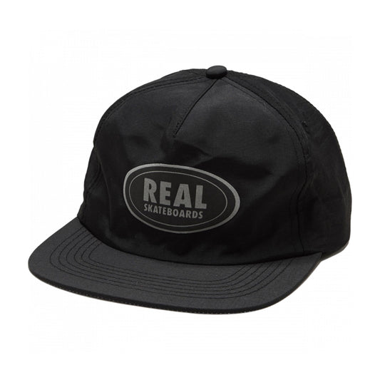 REAL - OVAL HAT - BLK/REFLECT