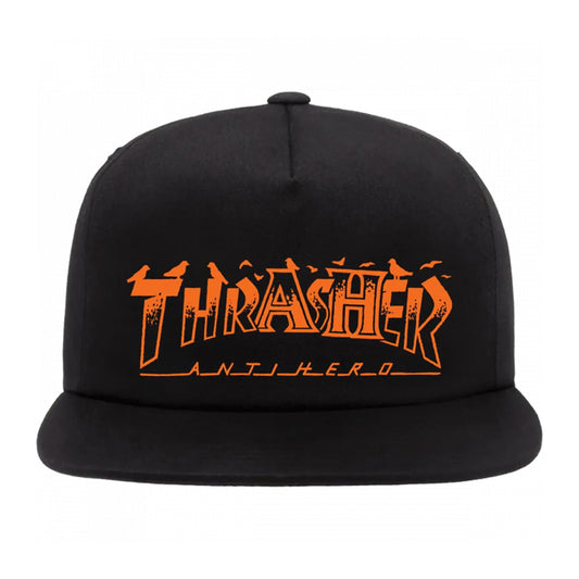 THRASHER - ANTI-HERO PIGEON MAG HAT - BLACK