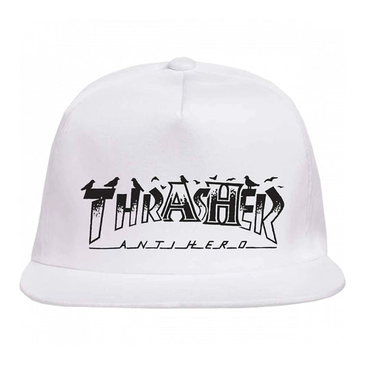 THRASHER - ANTI-HERO PIGEON MAG HAT - WHITE