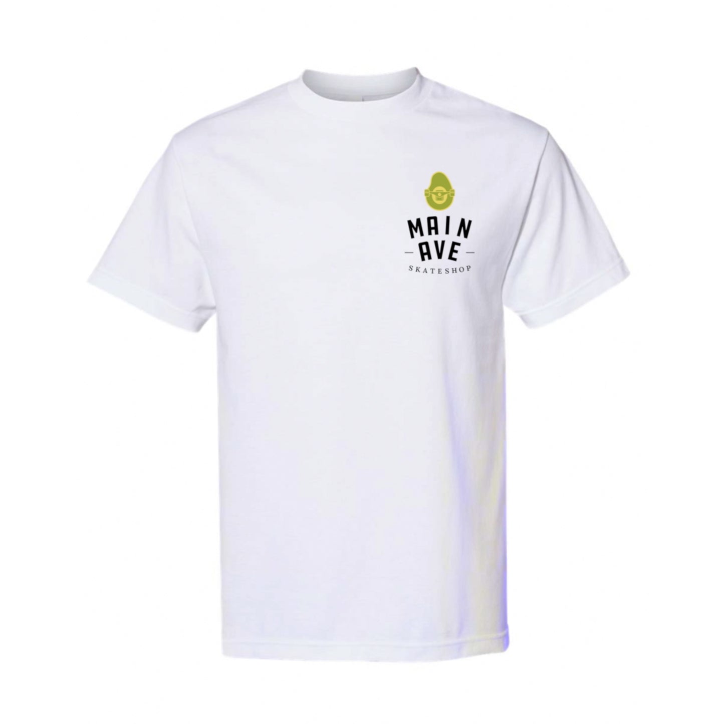 Main Ave - Avocado Logo - T-Shirt - White