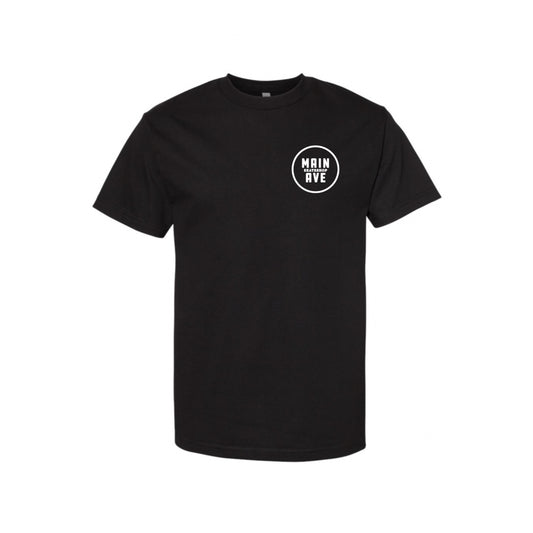 Main Ave Circle Logo - T-Shirt - Black