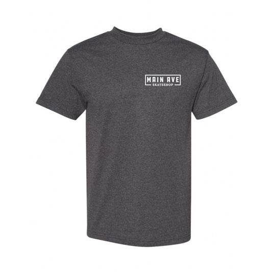 Main Ave Classic Logo - T-Shirt - Charcoal