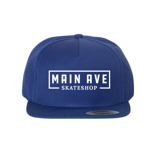 Main Ave Snapback Hat - Blue