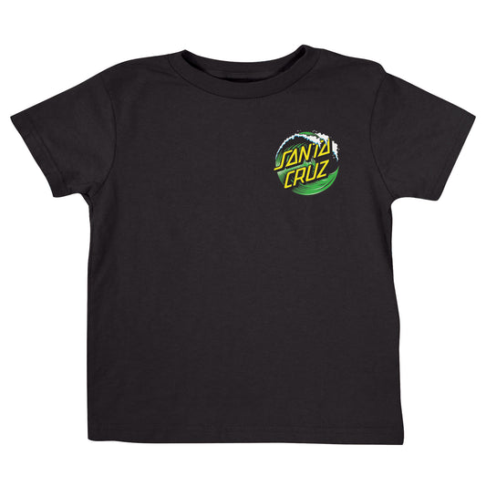 Wave Dot S/S Midweight T-Shirt Black 18 Mos Kids Santa Cruz