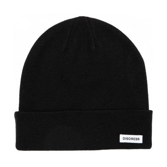 DISORDER - TAG FLIP BEANIE - BLACK