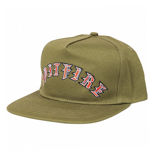 Spitfire - OLD E ARCH HAT ADJ-OLIVE/RED