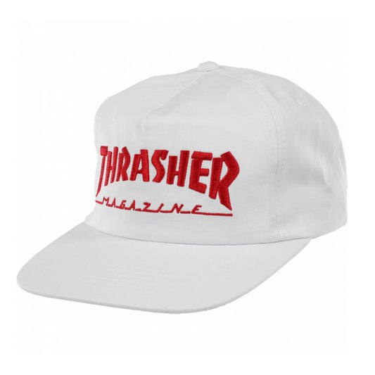 THRASHER - MAG LOGO HAT - WHT/RED