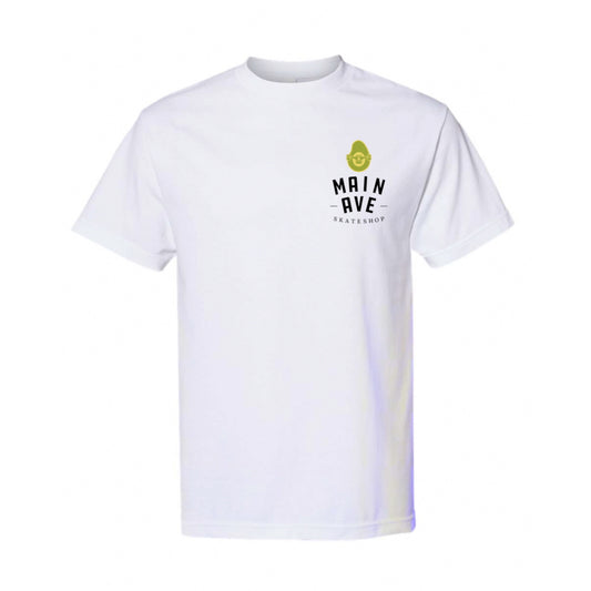 Main Ave - Avocado Logo - T-Shirt - White